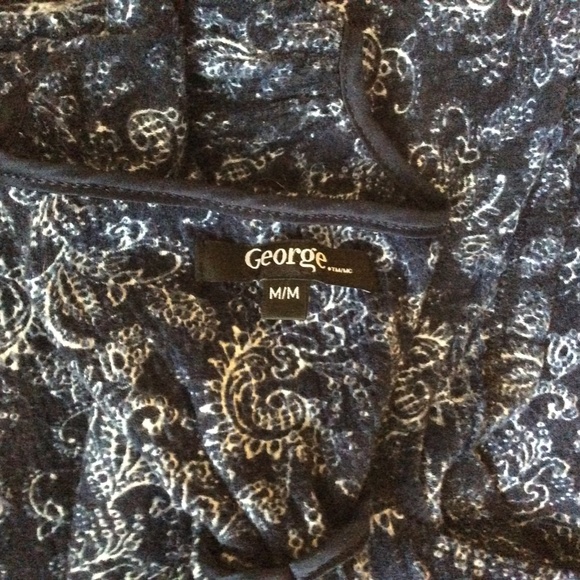 Navy Patterned Soft Pajamas - Picture 3 of 6